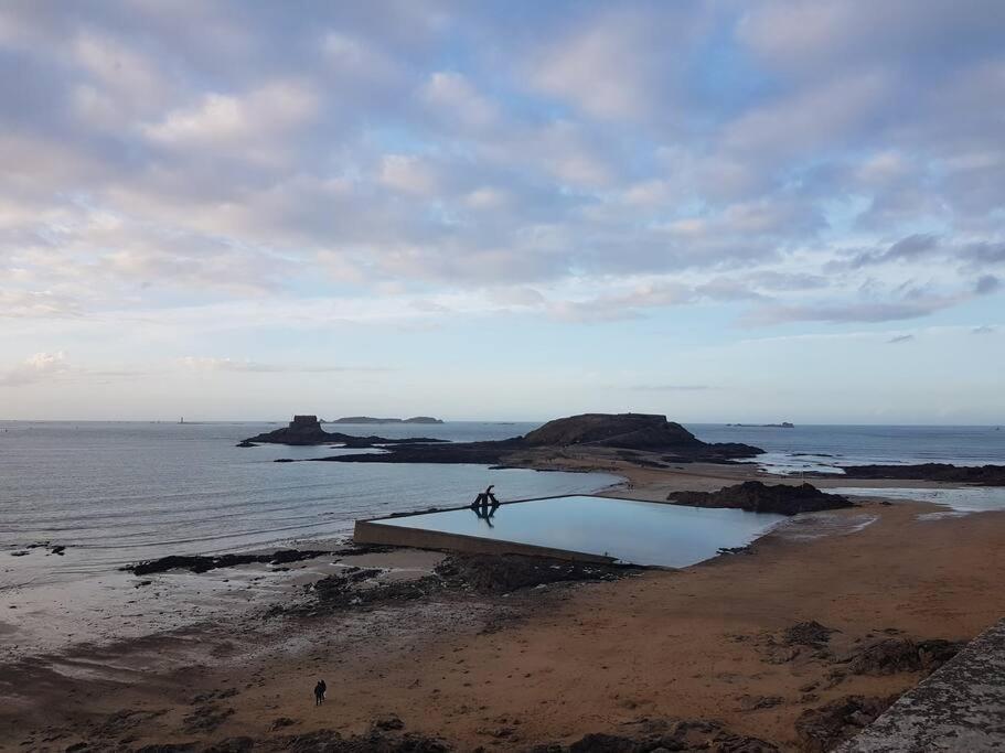 Vue Mer Pour Une Escale En Baie Du Mt-St-Michel Cherrueix Eksteriør billede
