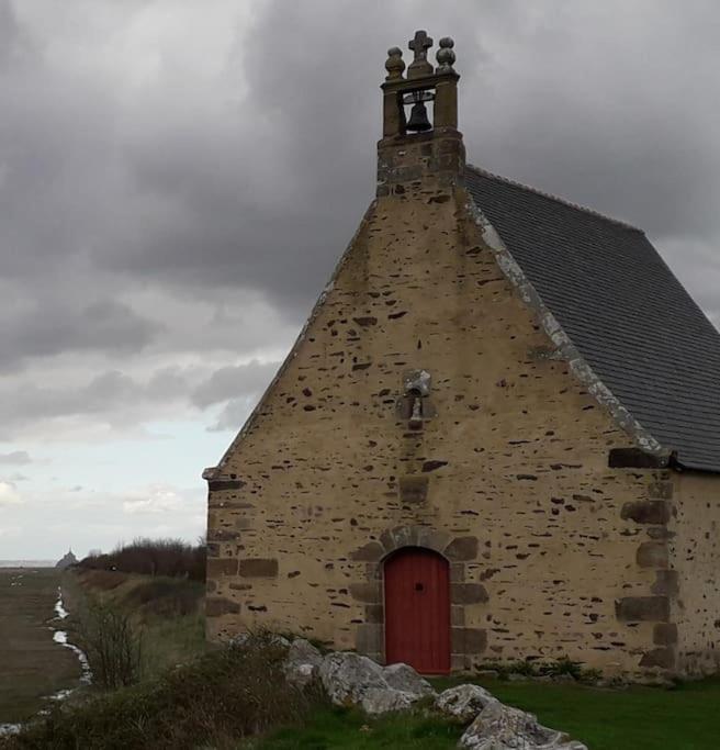 Vue Mer Pour Une Escale En Baie Du Mt-St-Michel Cherrueix Eksteriør billede